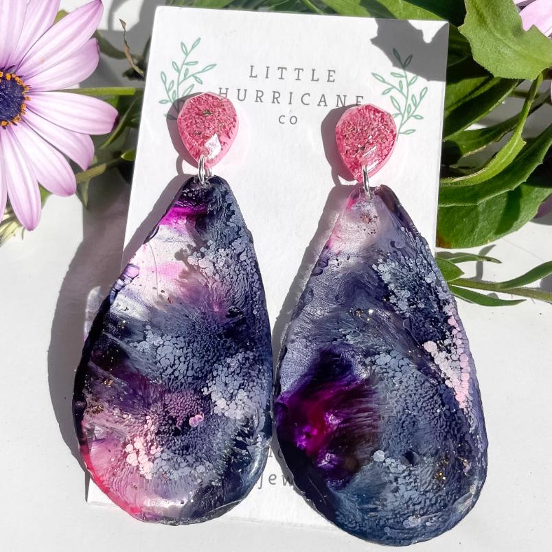 Moulin Rouge Geode Dangles