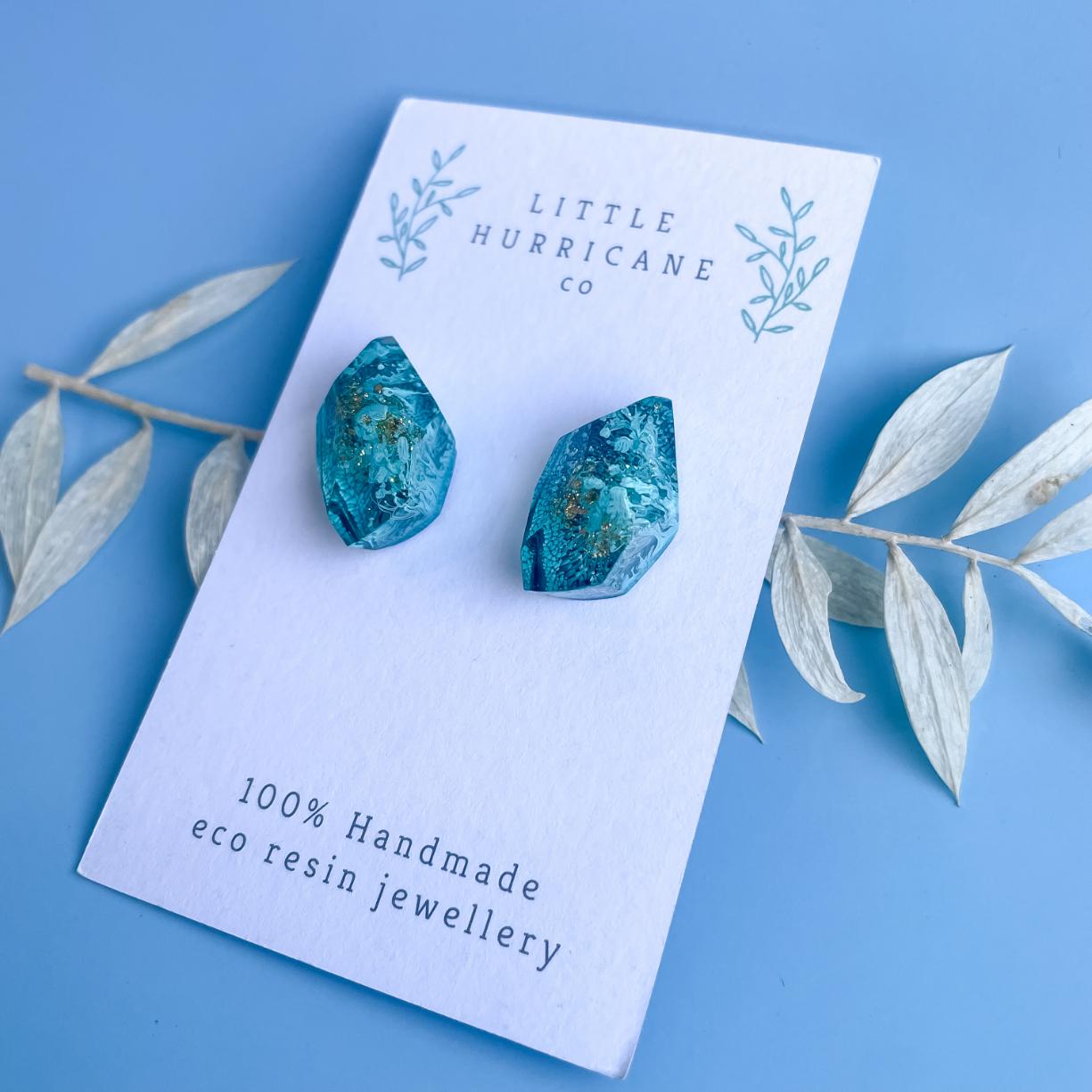 Caribbean Water Gem Studs