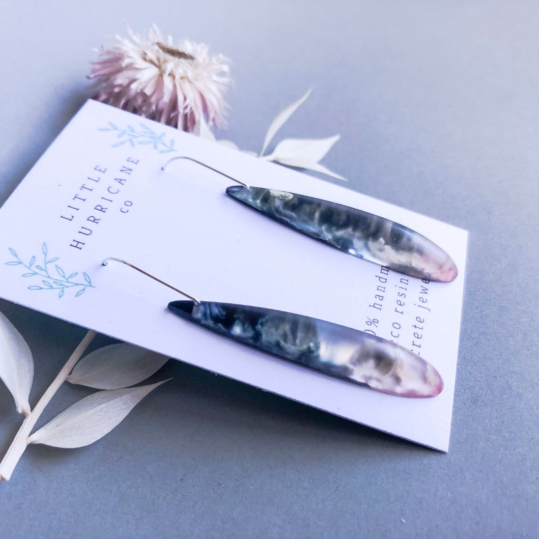 Milky Way Galaxy Teardrop Dangles