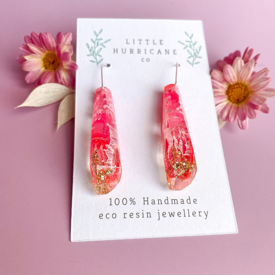 Pink Fairy Faceted Dangles