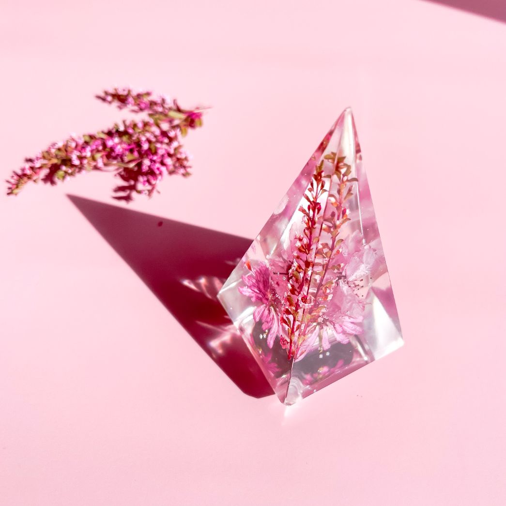 Cherry Blossom & Thryptomene Ring holder