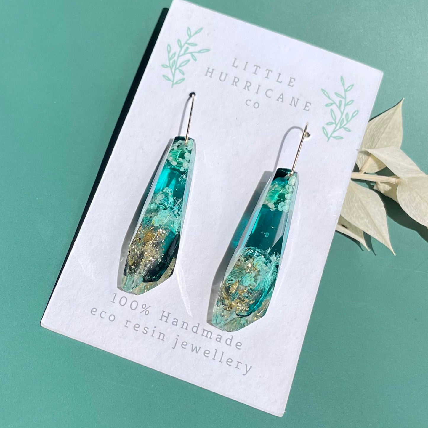 Emerald Green Faceted Dangles