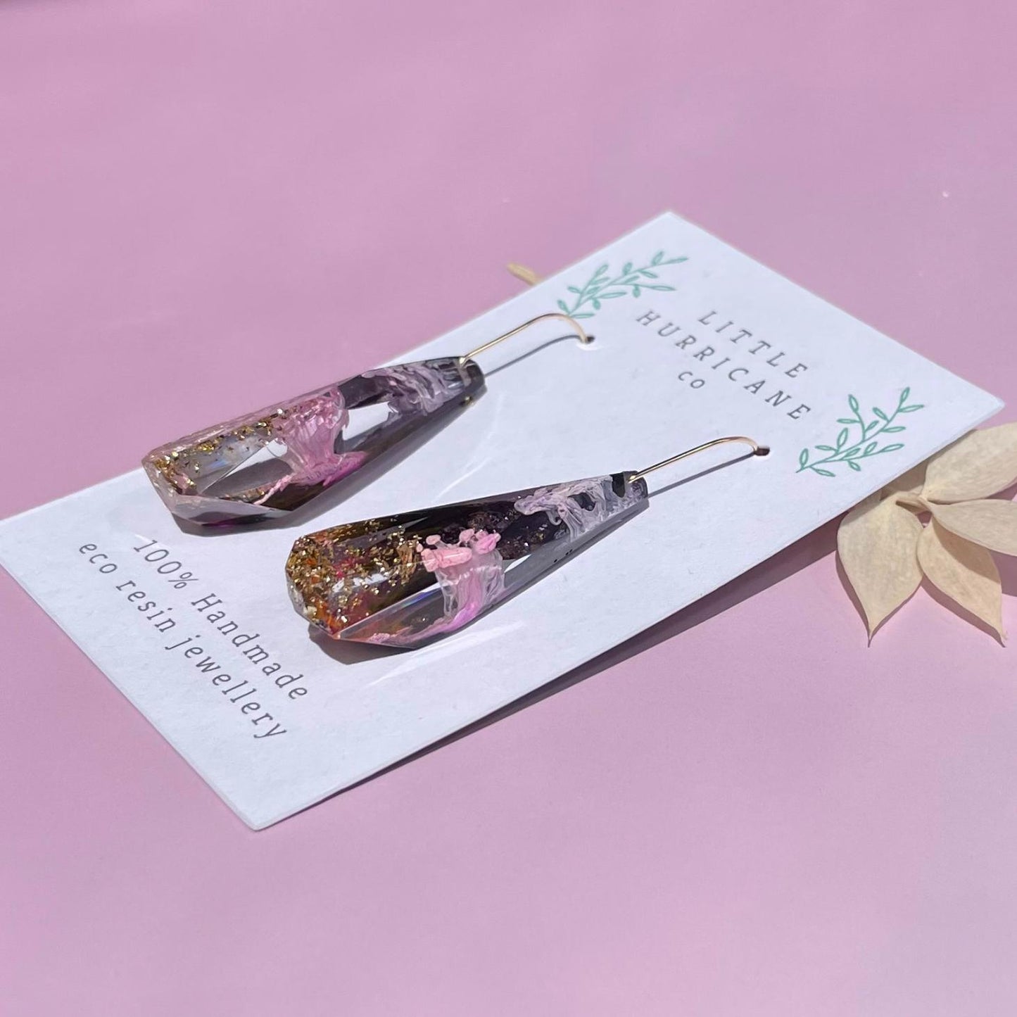 Lavender Gold Faceted Dangles