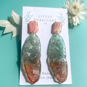 Mermaid Geode Dangles