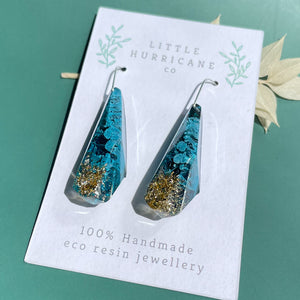 Cloudy Skies Faceted Dangle