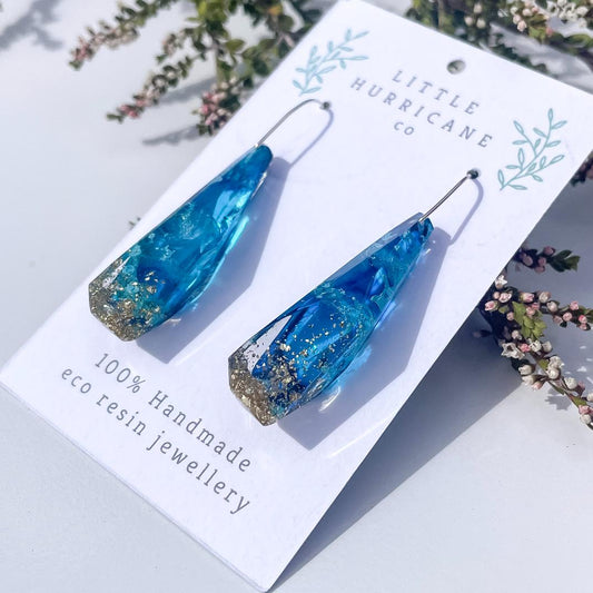 Ocean Spray Sparkle Faceted Dangles