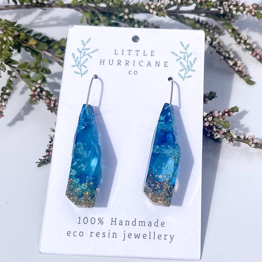 Ocean Spray Sparkle Faceted Dangles