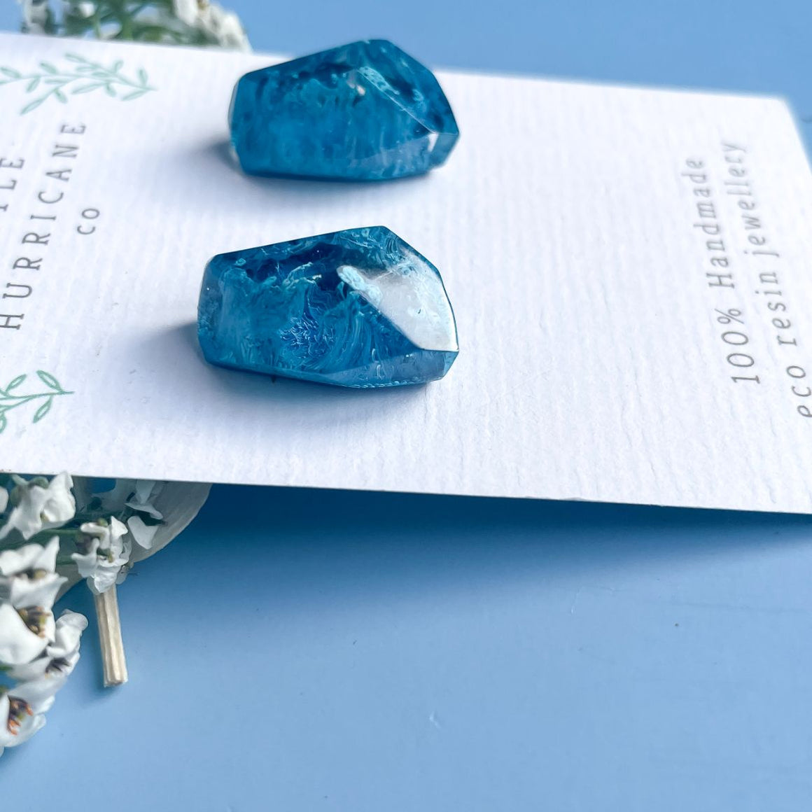 Blue Ocean Gem Studs