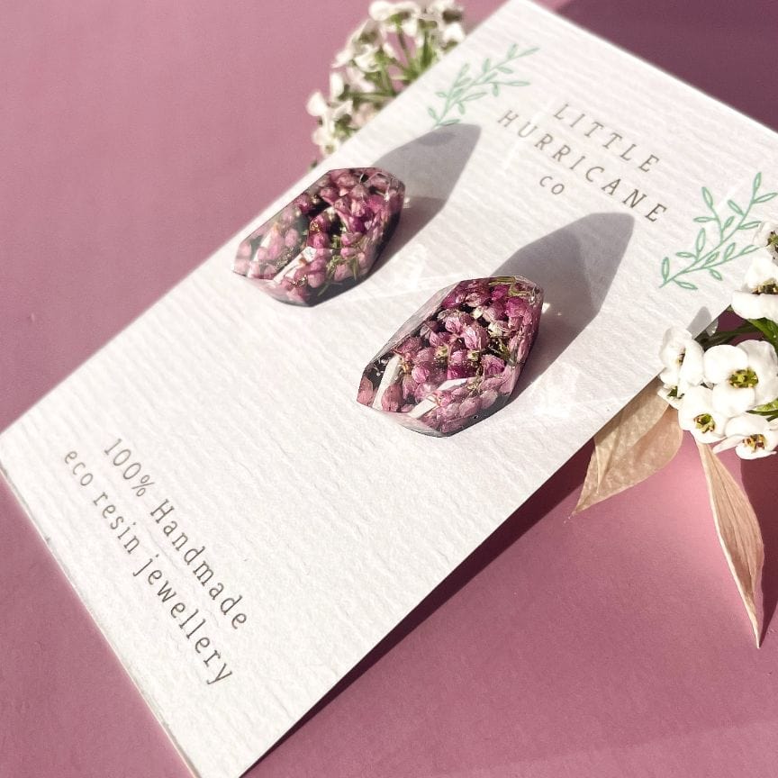 Heath Flower Gems on Black