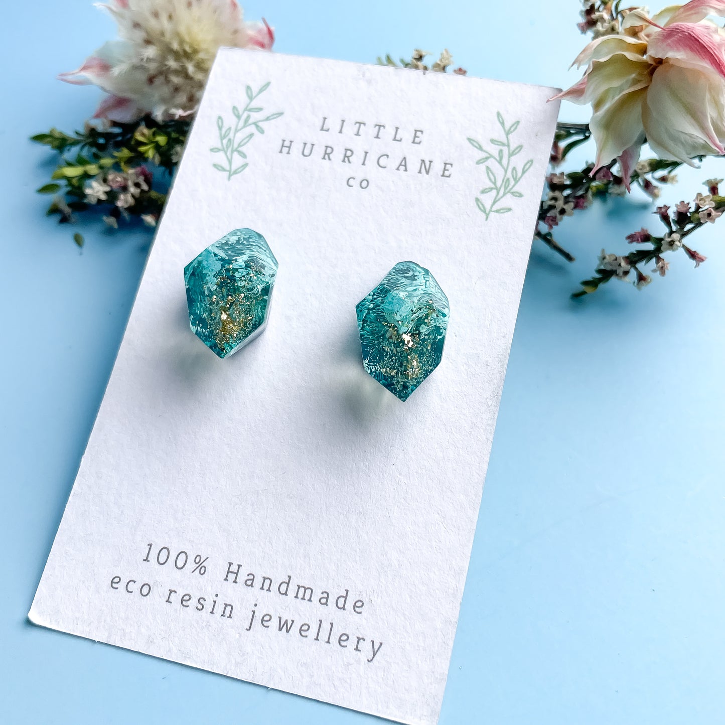 Caribbean Water Gem Studs