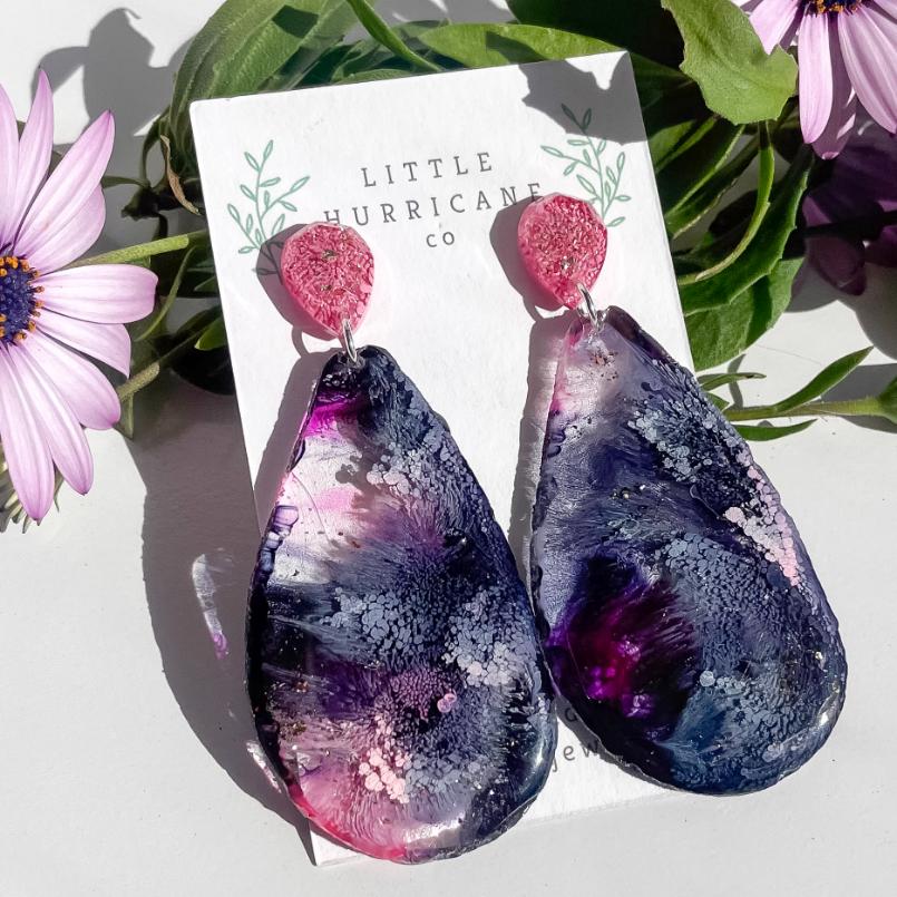 Moulin Rouge Geode Dangles