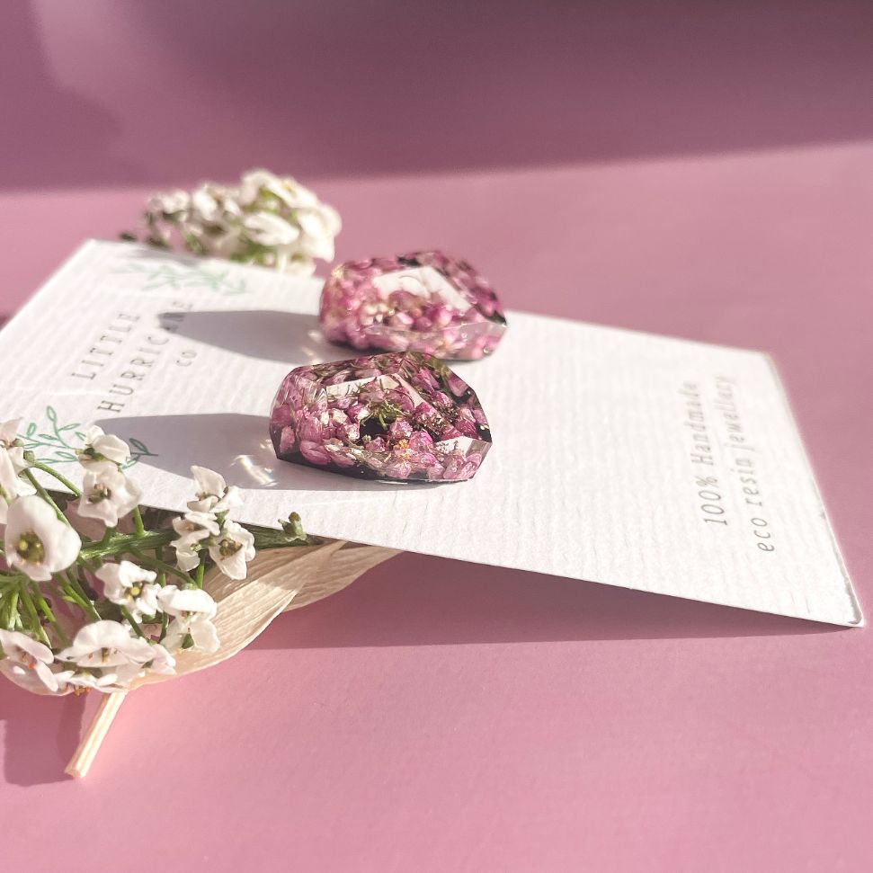 Heath Flower Gems on Black