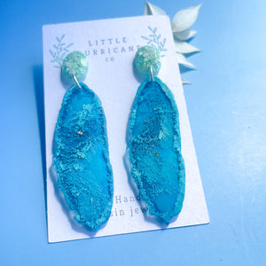 Oceanview Geode Dangles