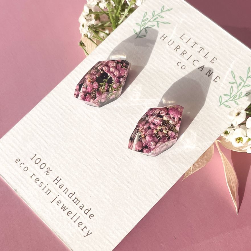 Heath Flower Gems on Black