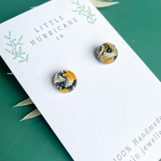 Sphere Studs - Lichen