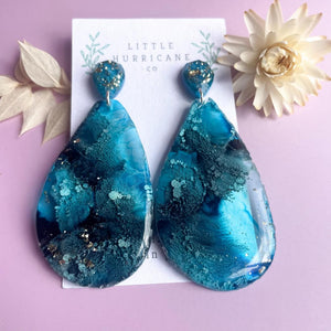 Midnight Sky Geode Dangles