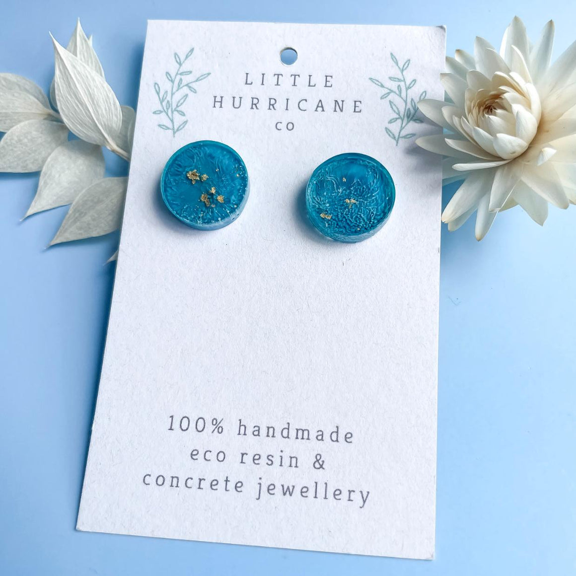 Deep Blue - Button Studs