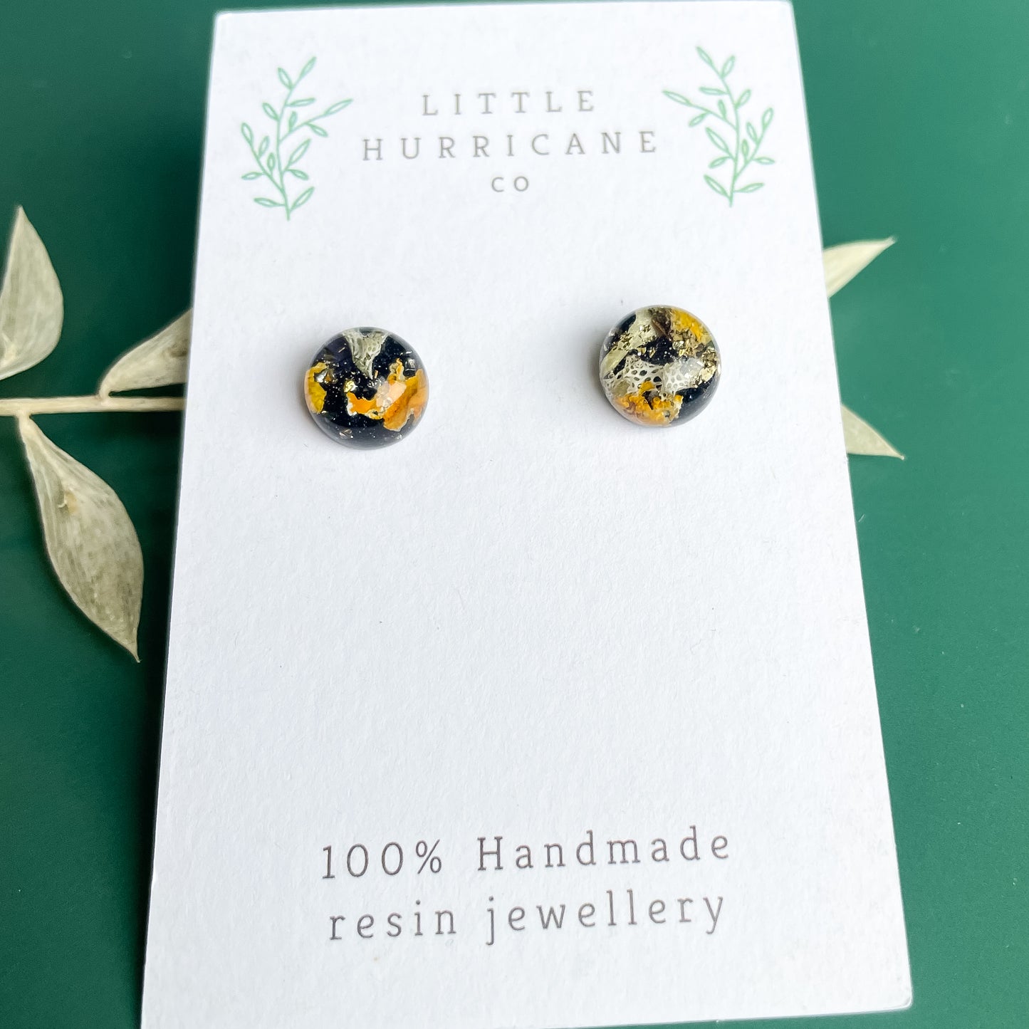 Sphere Studs - Lichen
