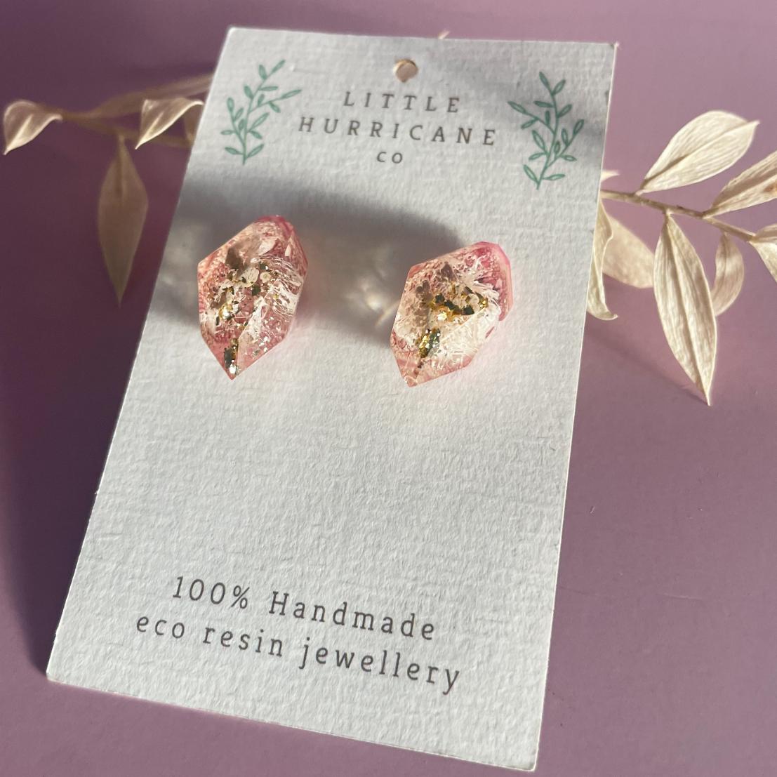 Cotton Candy Gem Studs