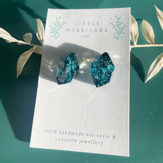 Blue Ocean Gem Studs