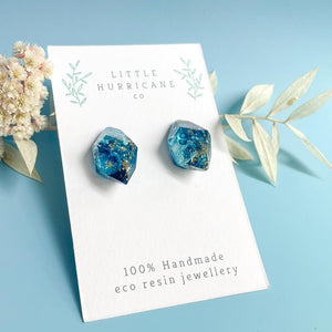 Caribbean Water Gem Studs