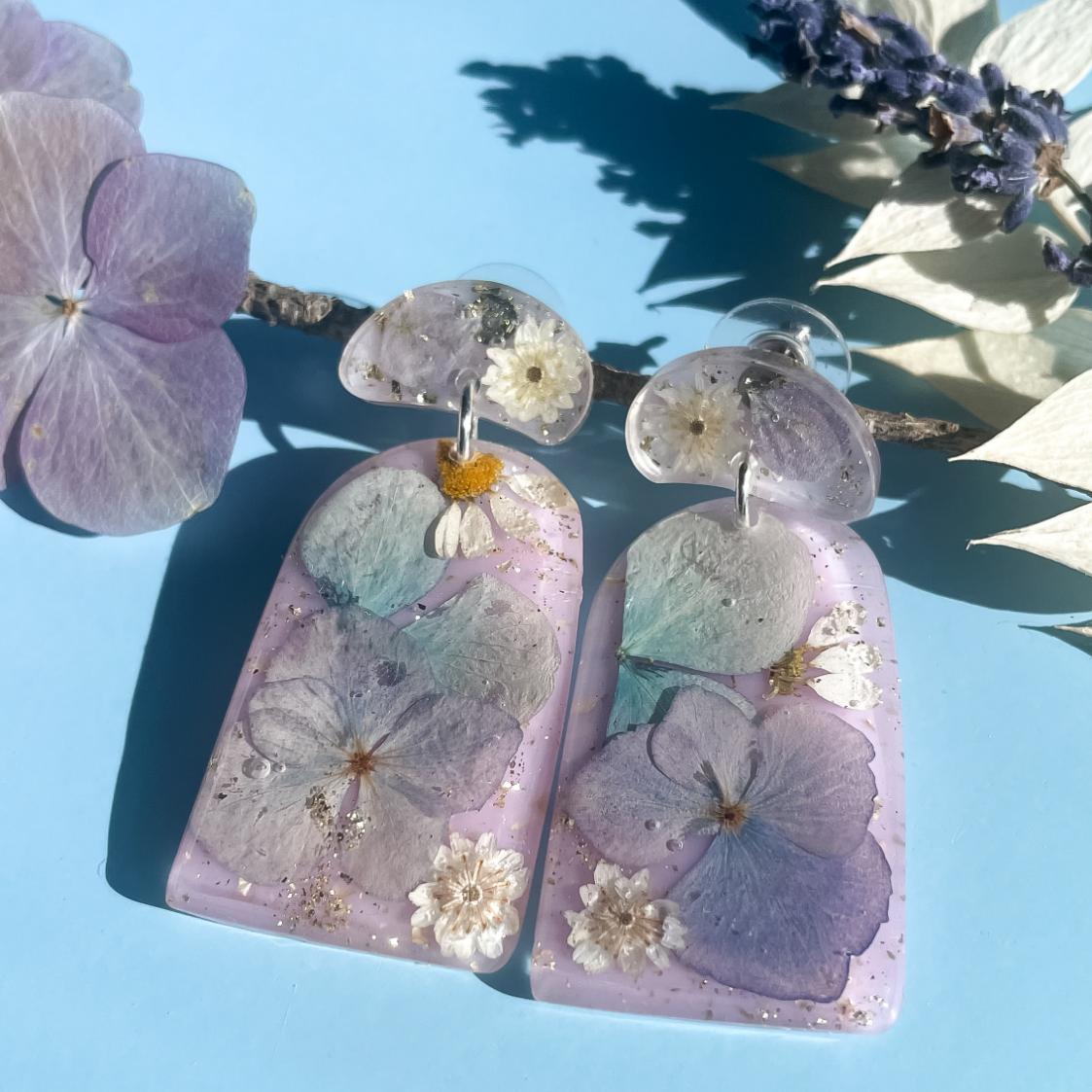 Hydrangea Arch Earrings