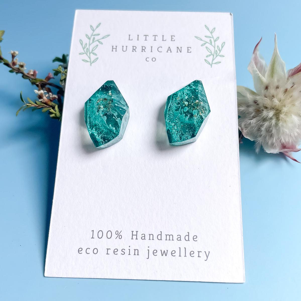 Turquoise Gem Studs