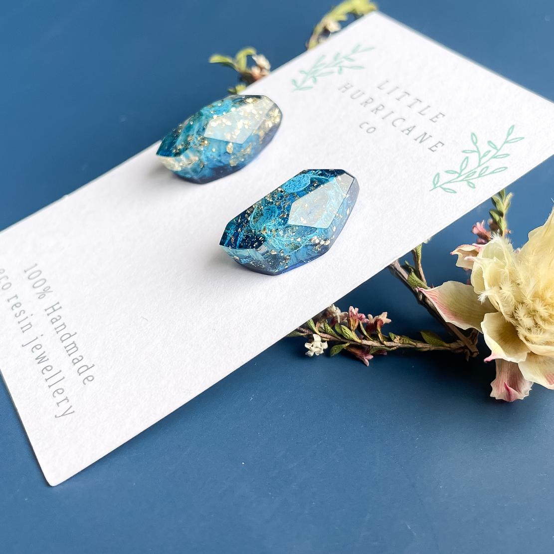 Stormy Nights Gem Studs