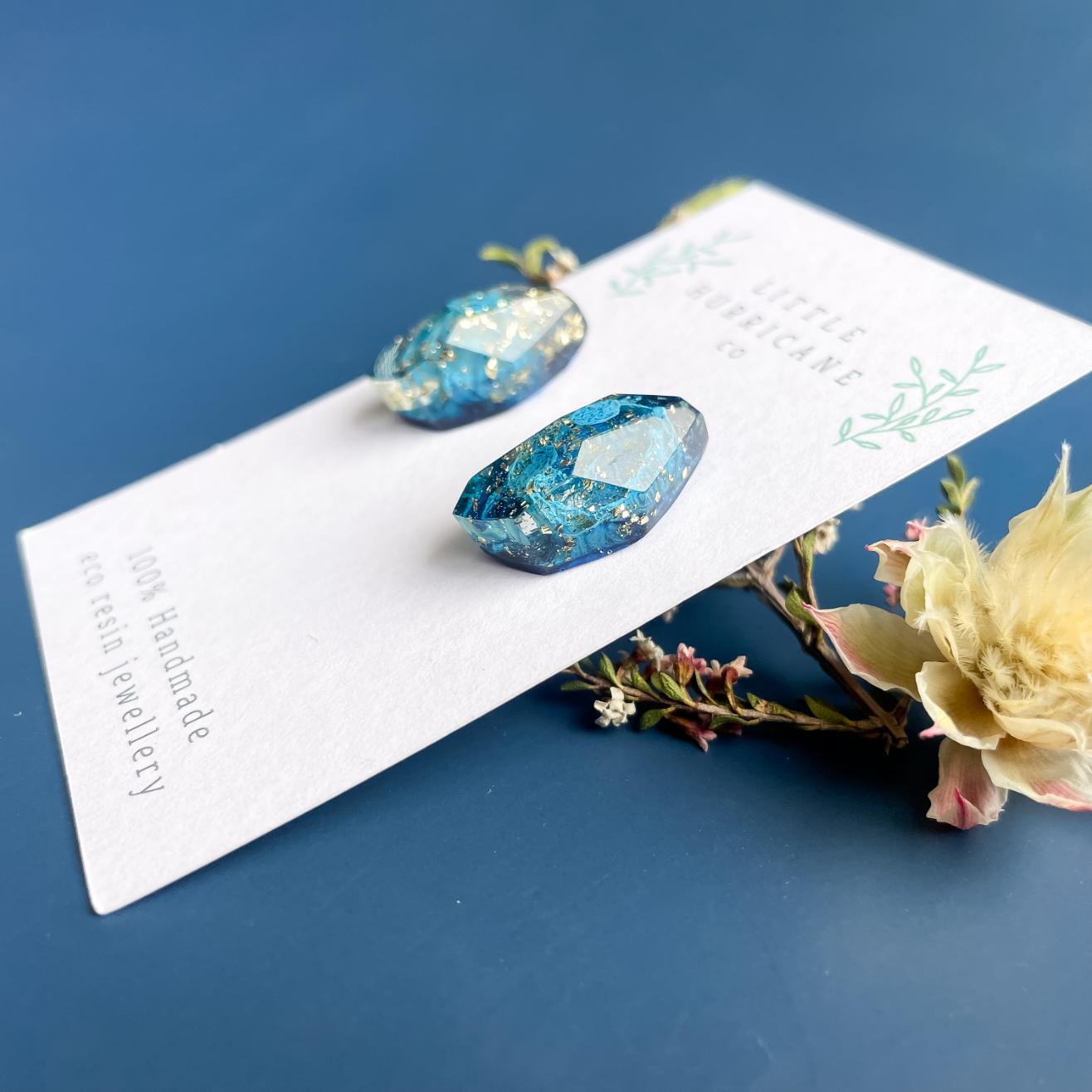 Stormy Nights Gem Studs