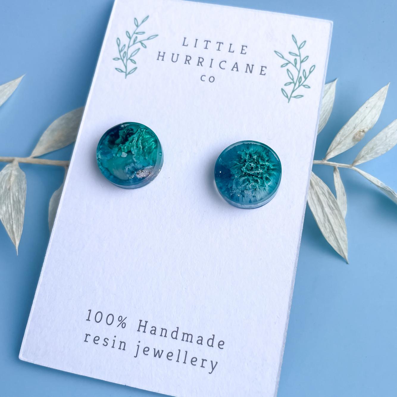 Bermuda Jellies - button studs