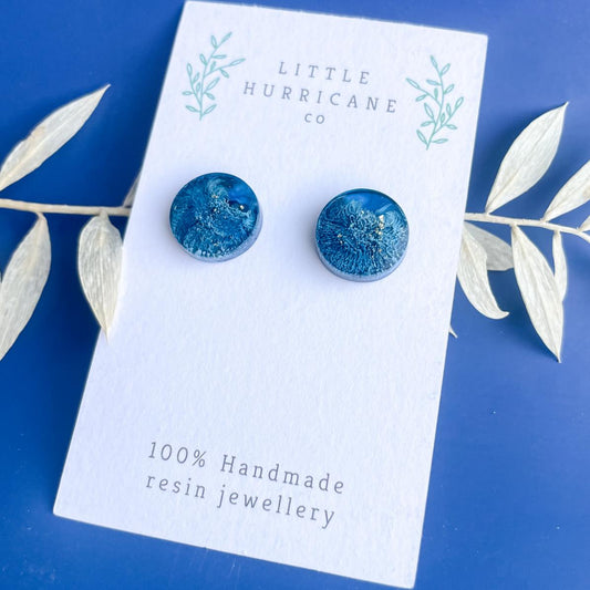 Deep Blue - Button Studs
