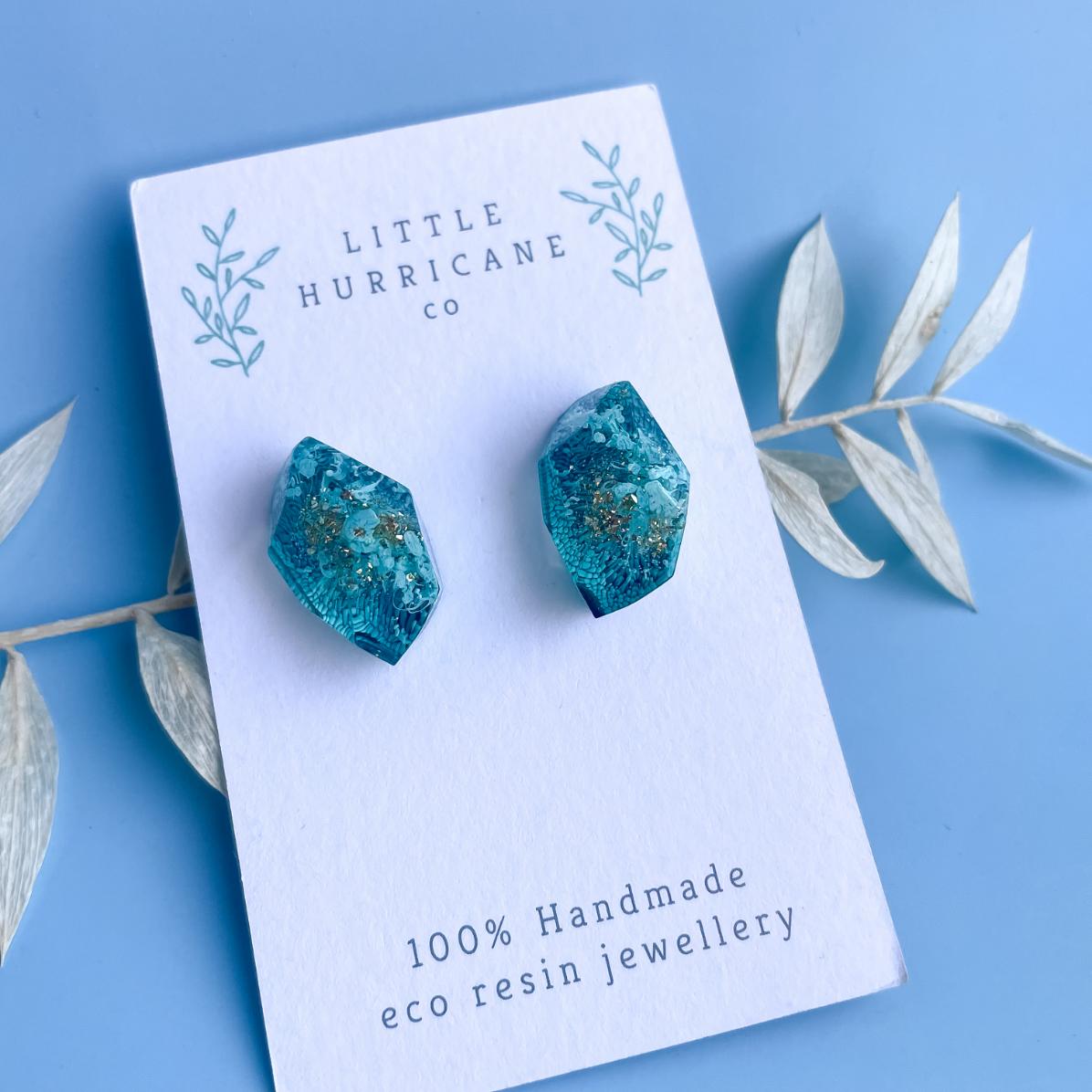 Caribbean Water Gem Studs