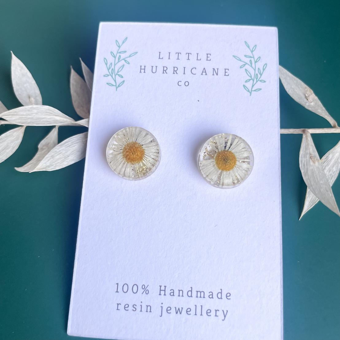 Button Studs - Seaside Daisies