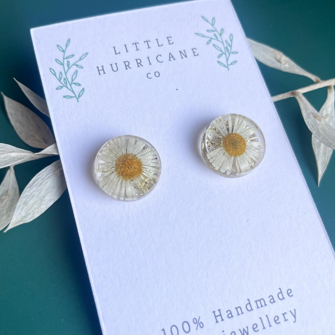 Button Studs - Seaside Daisies