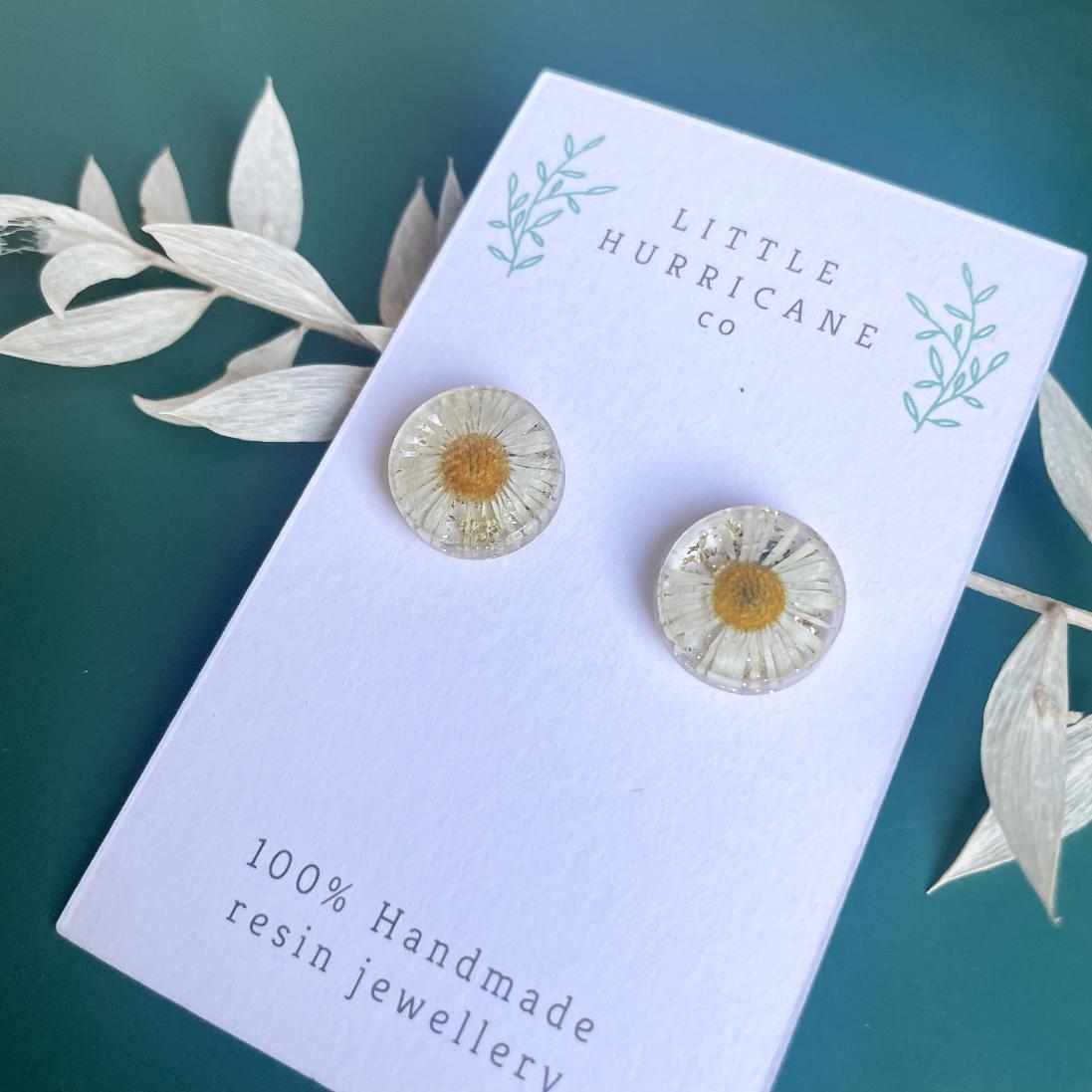 Button Studs - Seaside Daisies