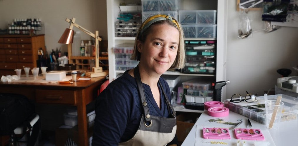 Load video: Behind the scenes of a resin artist