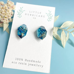 Caribbean Water Gem Studs