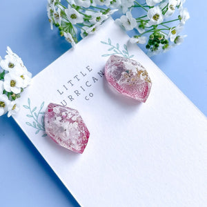 Cotton Candy Gem Studs