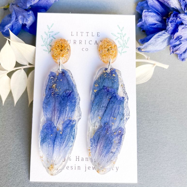 Delphinium Petals Geode