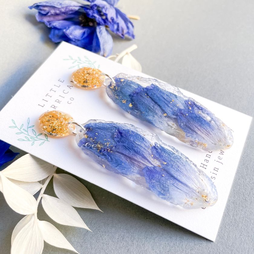 Delphinium Petals Geode