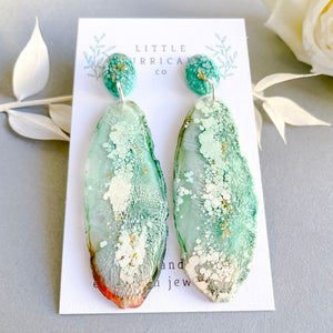 Sea garden Geode Dangles