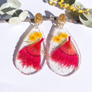 Wattle and Pink Gum Teardrop Geode