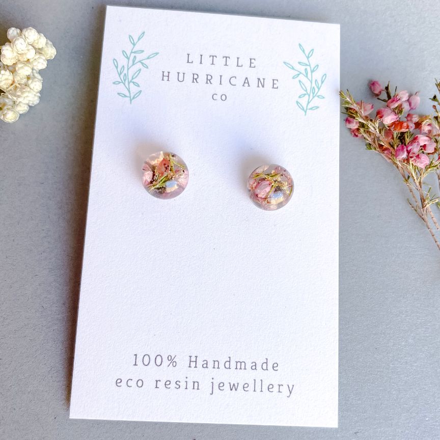 Sphere Studs - Heather