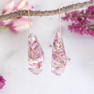 Faceted Dangle - heath flowers