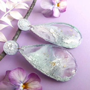 Unicorn Geode Dangles