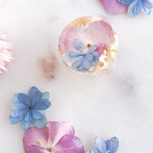 Super Statement Ring - Pink Hydrangea