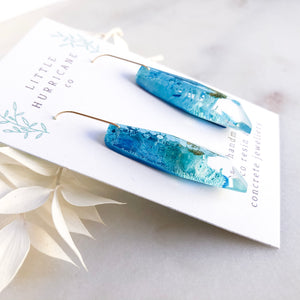 Blue Lagoon Faceted Dangles