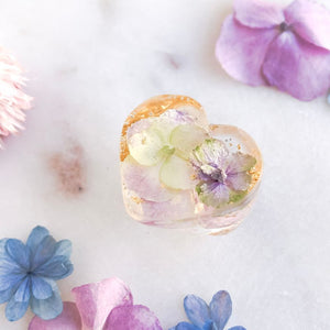 Super Statement Ring - Hydrangea Heart