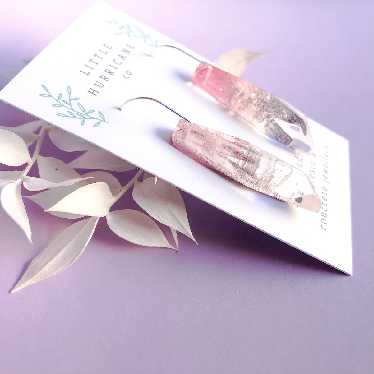 Pink Coral Faceted Dangles