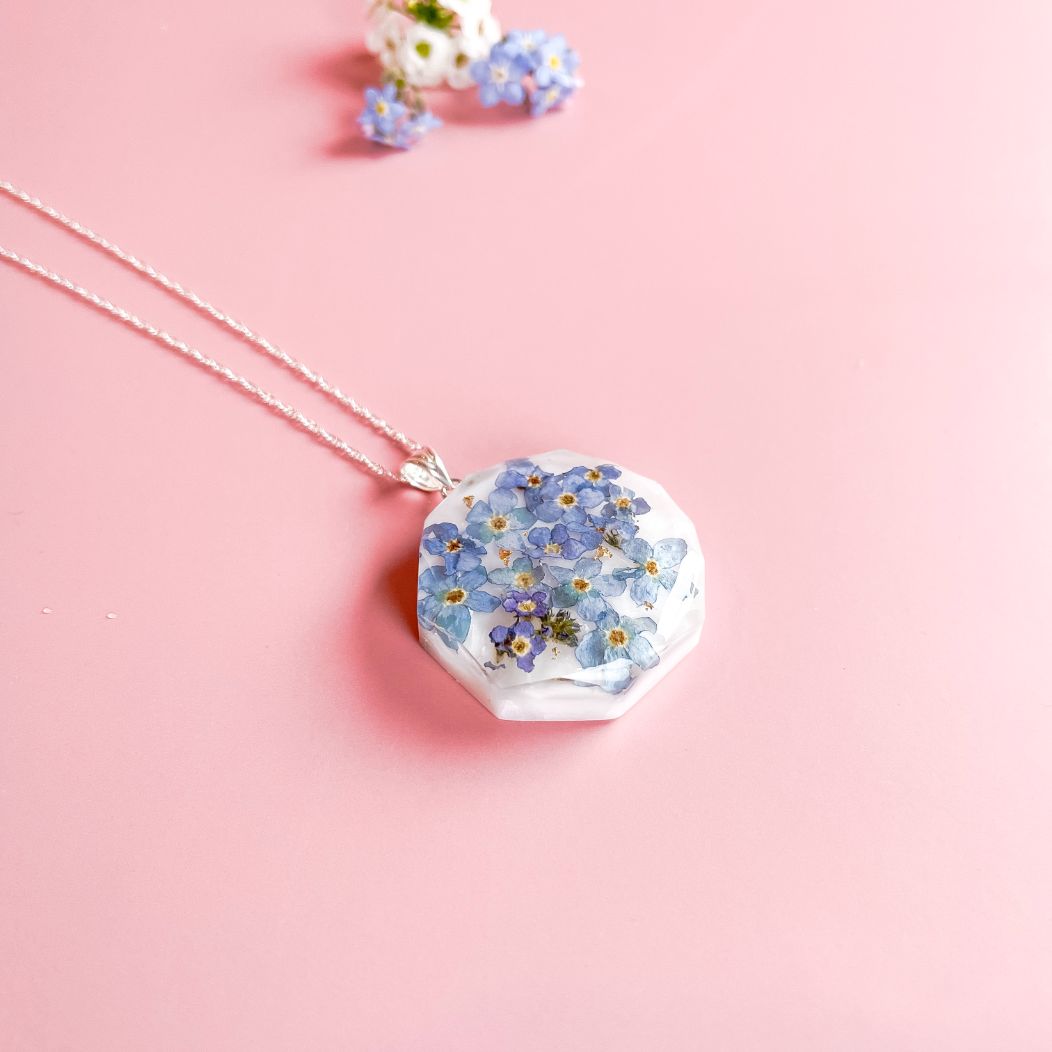 Forget me not necklace